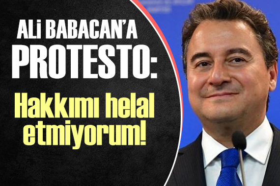 Vatandaştan Ali Babacan a protesto!