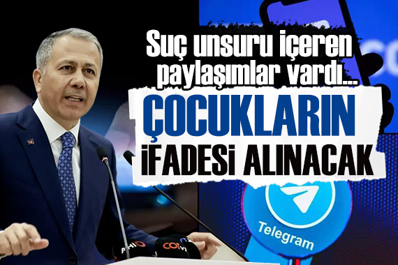 Ali Yerlikaya duyurdu: Discord ve Telegram da, suç unsuru taşıyan içerik paylaşan çocukların ifadeleri psikolog eşliğinde alınacak