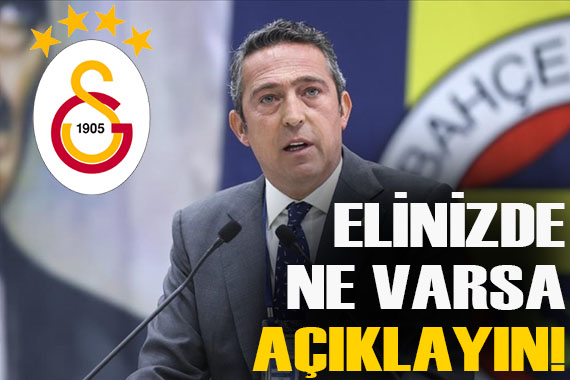 Fenerbahçe den Galatasaray a çok sert mesaj!
