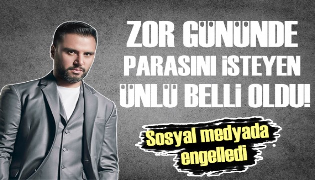 Alişan'dan zor gününde parasını isteyen kişiyi açıkladılar!