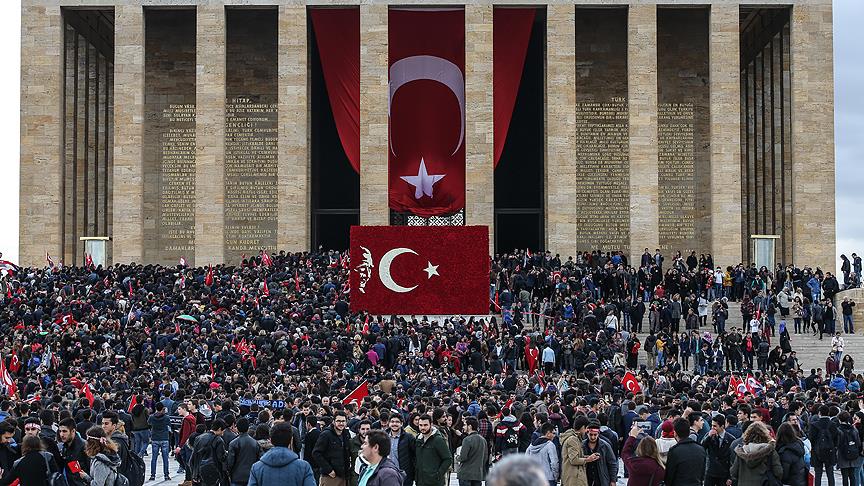 Anıtkabir,  10 Kasım da doldu taştı!