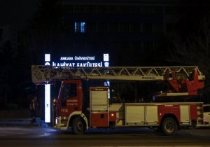 Ankara Üniversitesi'nde yangın çıktı!