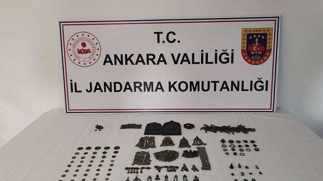 Ankara da 101 tarihi eser ele geçirildi!