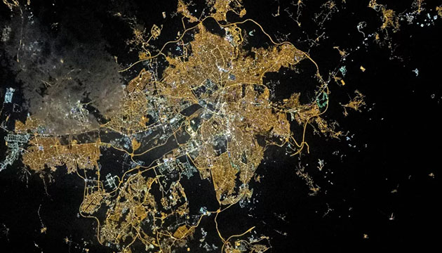 NASA, Ankara nın uzaydan çekilmiş fotoğrafını paylaştı!