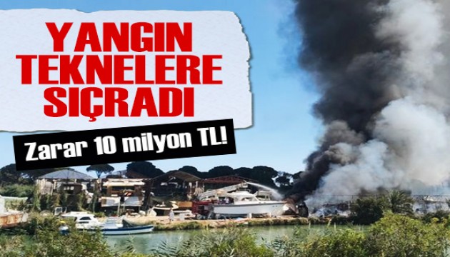 Antalya'da korkunç yangın! Otluk alanda başladı, teknelere ve ormana sıçradı