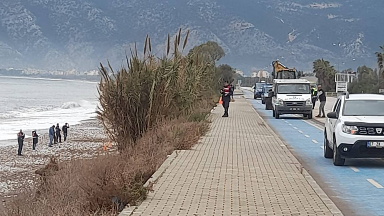 Sahil kenarında gömülü insan iskeleti bulundu