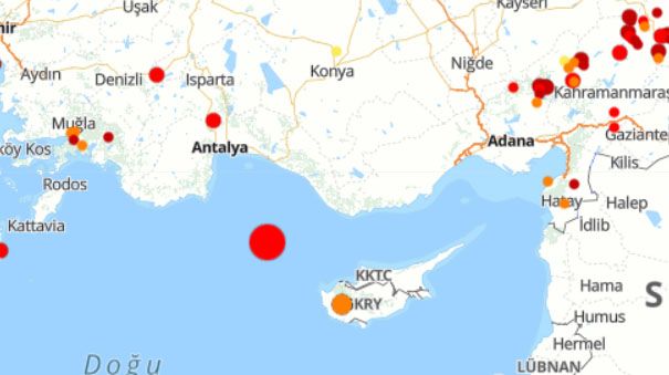 Antalya da korkutan deprem!