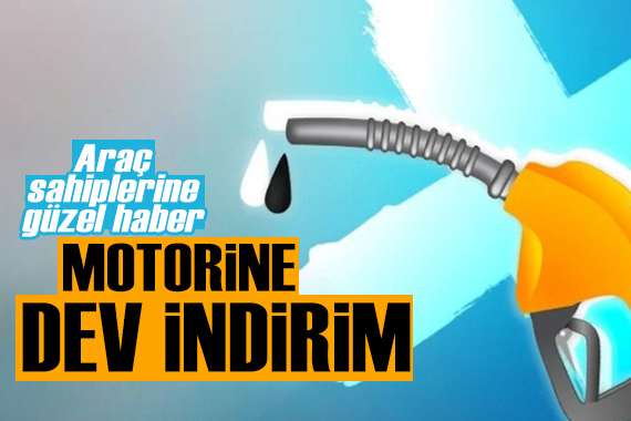 Motorine dev indirim geliyor