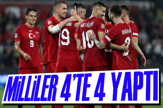 A Milli Takım  Uluslar Ligi nde 4 te 4 yaptı!