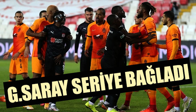 Galatasaray, Sivasspor deplasmanında 3 puanı cebine koydu!