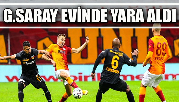 Galatasaray, evinde yara aldı!