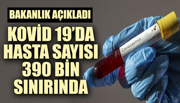 Sağlık Bakanlığı, Kovid 19 da son verileri açıkladı: Hasta sayısı 390 bin sınırında