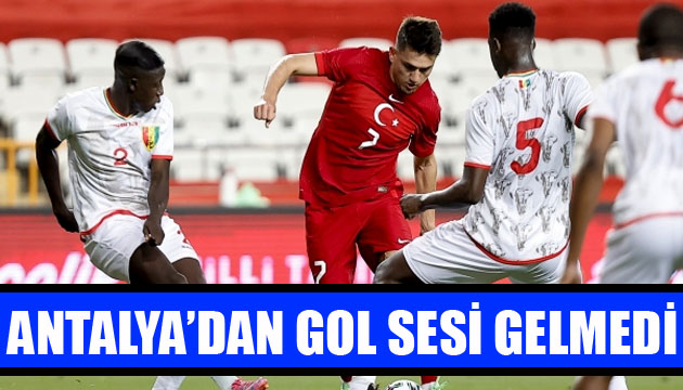 A Milli Futbol Takımı, Gine ile 0-0 berabere kaldı