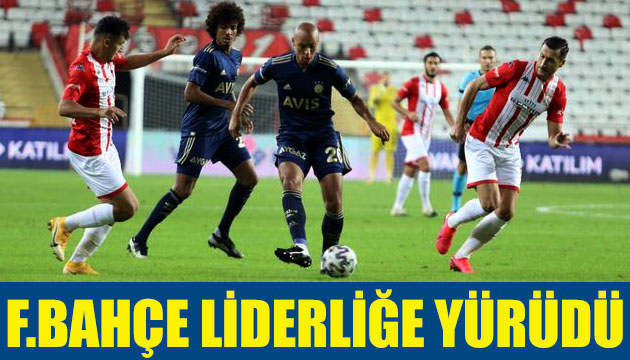 Fenerbahçe liderliğe yürüdü: Fenerbahçe 2 - 1 Antalyaspor