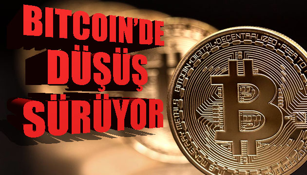 Bitcoin de düşüş sürüyor!