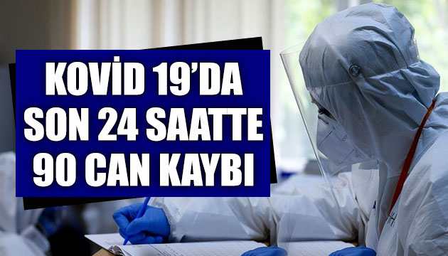 Sağlık Bakanlığı, Kovid 19 da son verileri açıkladı: Son 24 saatte 90 can kaybı