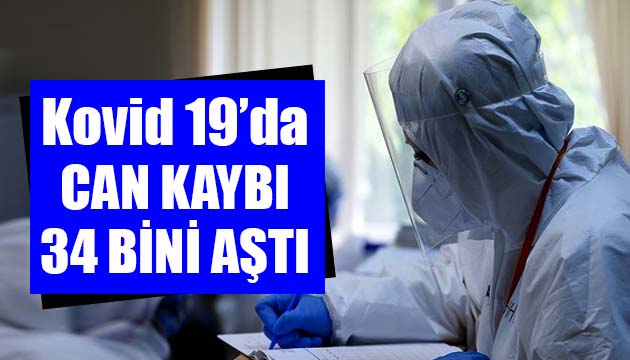 Sağlık Bakanlığı, Kovid 19 da son verileri açıkladı: Can kaybı 34 bini aştı