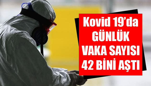 Sağlık Bakanlığı, Kovid 19 da son verileri açıkladı: Günlük vaka sayısı 42 bini aştı