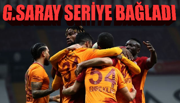 Galatasaray dan üst üste 8. galibiyet