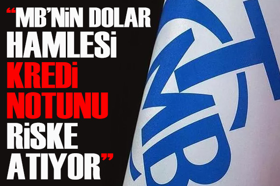 MB nin dolar hamlesi kredi notunu riske atıyor!