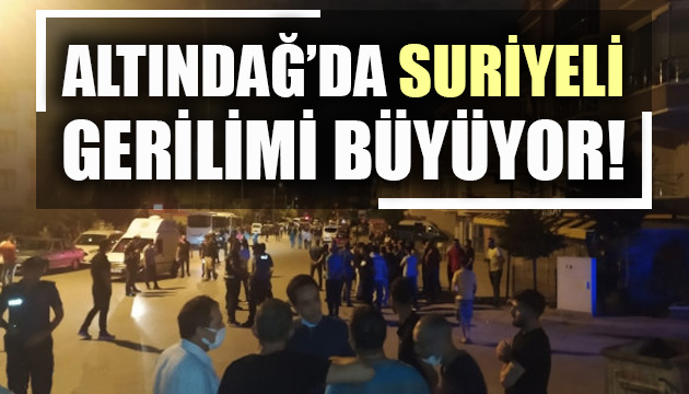 Ankara Altındağ’da Suriyelilere ait ev ve işyerleri taşlandı!