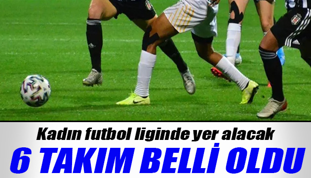 TFF,  kadın futbol liginde yer alacak 6 takımı  duyurdu