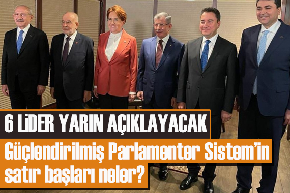  Güçlendirilmiş Parlamenter Sistem  çalışmasındaki satır başları neler?