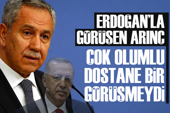 Erdoğan’la görüşen Arınç: Çok olumlu, dostane bir görüşmeydi