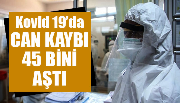 Sağlık Bakanlığı, Kovid 19 da son verileri açıkladı: Can kaybı 45 bini aştı