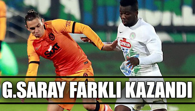 Galatasaray, Rizespor karşısında farklı kazandı