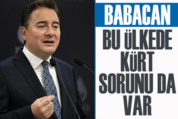 Babacan: Bu ülkede Kürt sorunu da var