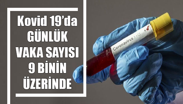 Sağlık Bakanlığı, Kovid 19 da son verileri açıkladı: Günlük vaka sayısı 9 binin üzerinde