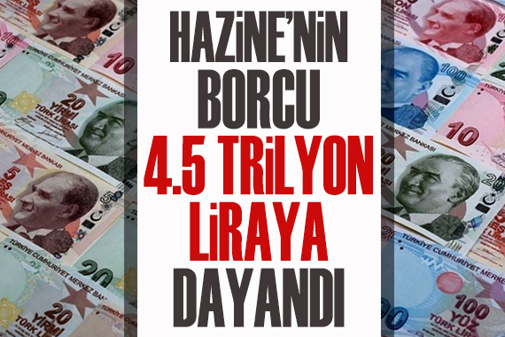 Merkezi yönetim brüt borç stoku 4 trilyon 487 milyar lira