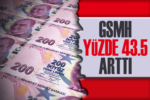 GSMH yüzde 43,5 arttı