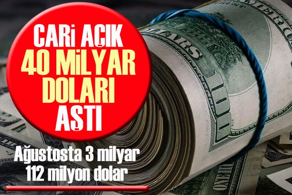 Cari açık 40 milyar doları aştı