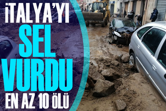 İtalya yı sel vurdu: En az 10 ölü