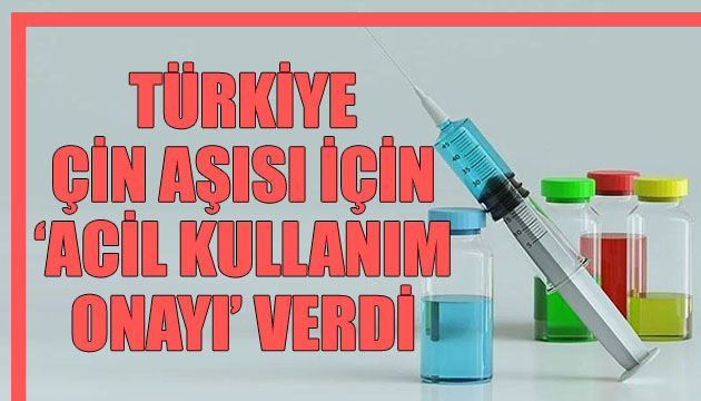 Türkiye, CoronaVac aşısı için  Acil Kullanım Onayı  verdi