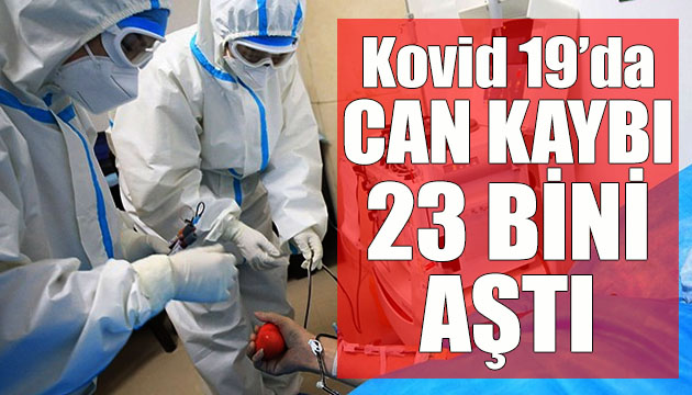 Sağlık Bakanlığı, Kovid 19 da son verileri açıkladı: Can kaybı 23 bini aştı