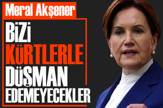 Meral Akşener: Bizi Kürtlerle düşman edemeyecekler