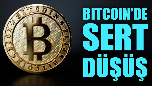 Bitcoin de sert düşüş