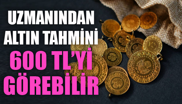 Uzmanından altın tahmini: 600 TL yi görebilir