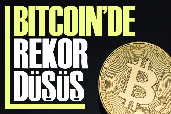 Bitcoin de rekor düşüş!