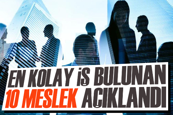 Cumhurbaşkanlığı, en kolay iş bulunan 10 mesleği açıkladı