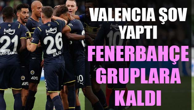 Fenerbahçe Avrupa Ligi nde gruplara kaldı