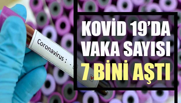Sağlık Bakanlığı, Kovid 19 da son verileri açıkladı: Yeni vaka sayısı 7 bini aştı