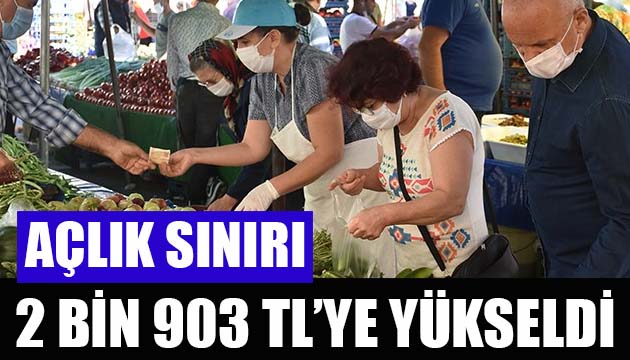 Açlık sınırı 2 bin 903 TL, yoksulluk sınırı 9 bin 457 TL ye yükseldi