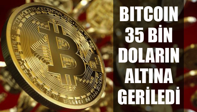 Bitcoin 35 bin doların altına geriledi