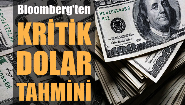 Bloomberg ten kritik dolar tahmini!