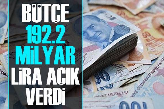 Bütçe 2021 de 192.2 milyar lira açık verdi