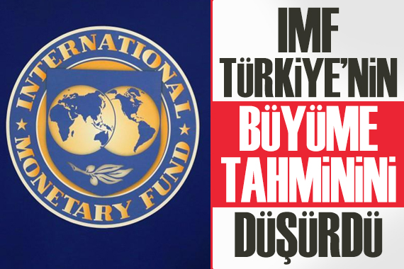 IMF, Türkiye nin büyüme tahminini düşürdü!